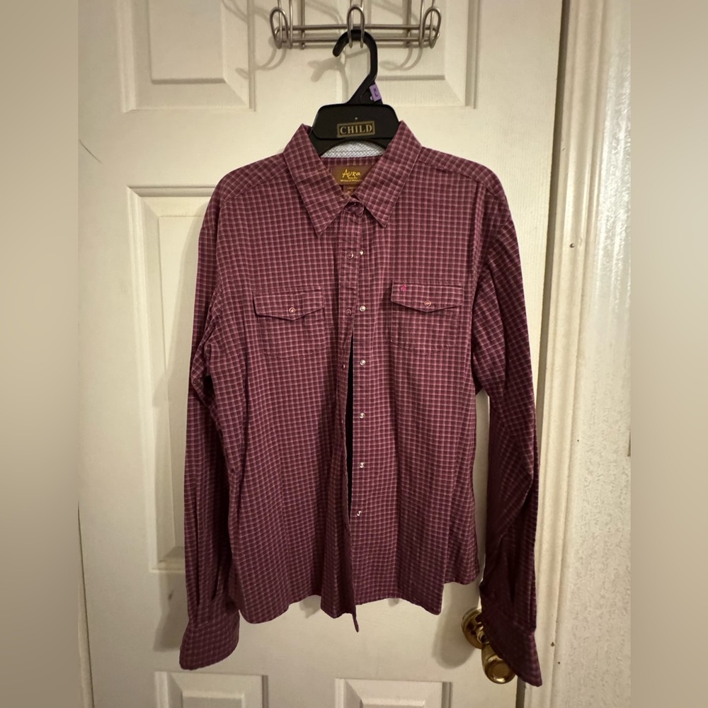 Western shirt with snaps